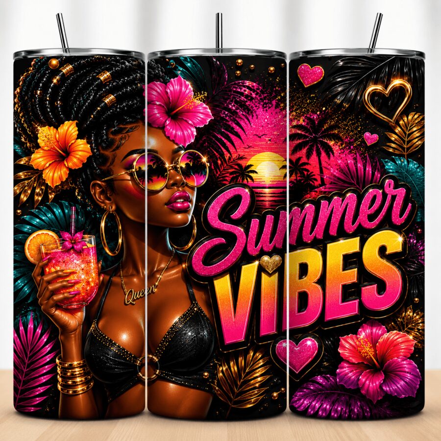 Summer Vibes tumbler wrap