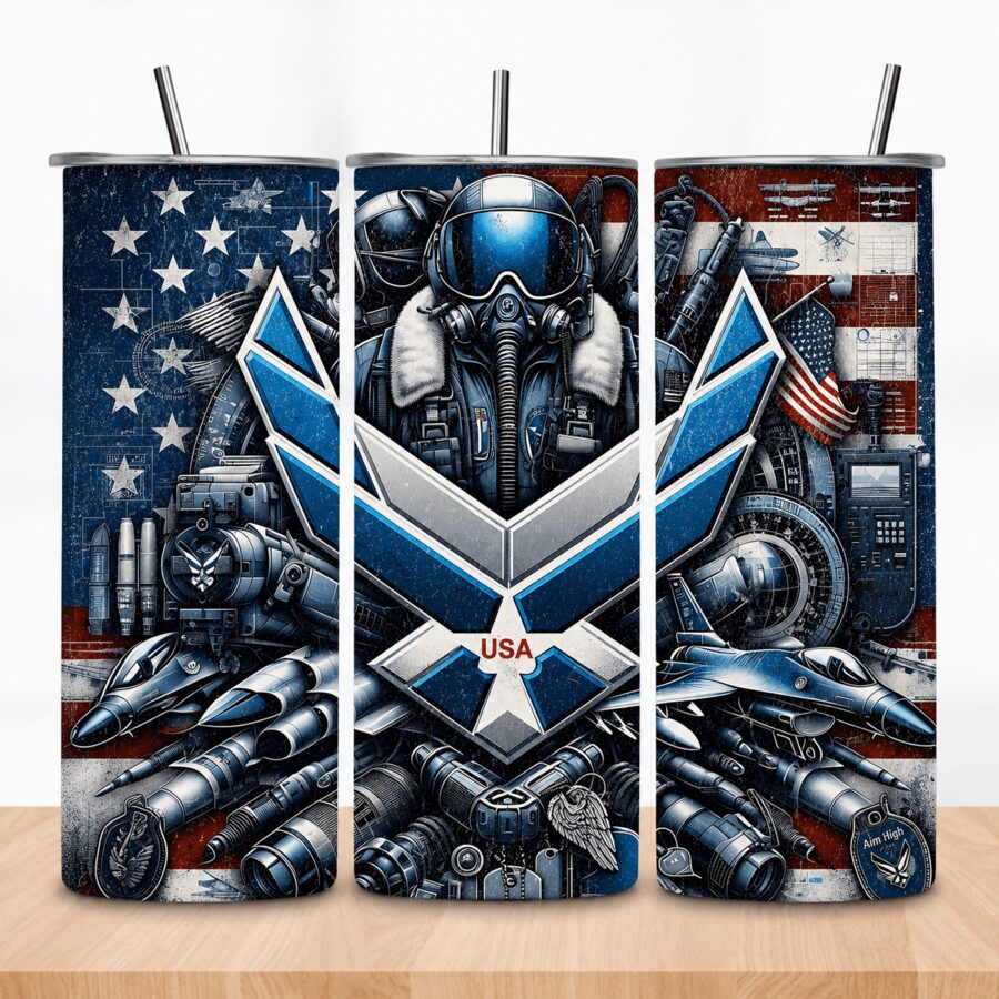 Air Force legacy tumbler wrap