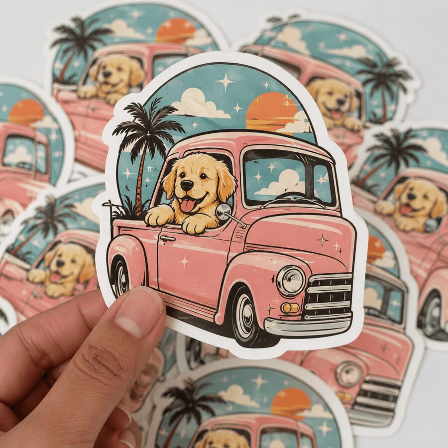 Die-cut vinyl stickers